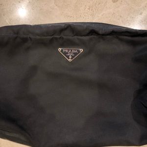 Prada nylon slippers in authentic Prada travel bag